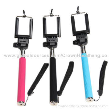 Handheld Portable Telescopic Stainless Steel Selfie Stick for iPhone & Samsung